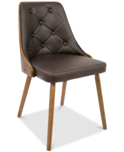 Shop Lumisource Gianna Dining Chair In Brown
