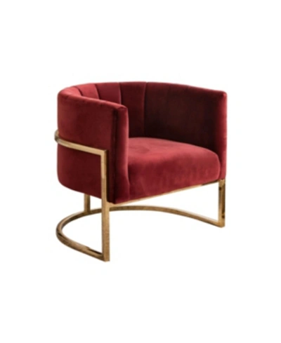 Shop Abbyson Living Maria Accent Chair In Red
