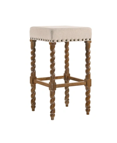 Shop Carolina Classics Bailey 30" Bar Stool In Oak Linen