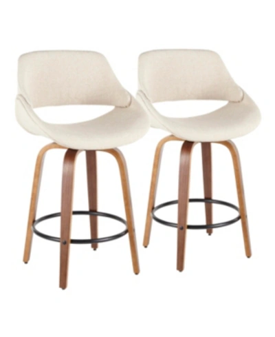 Lumisource Fabrico Bar Stool In Cream