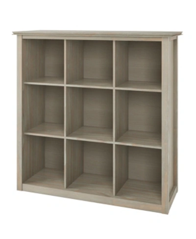 Shop Simpli Home Artisan 9-cube Bookcase In Grey