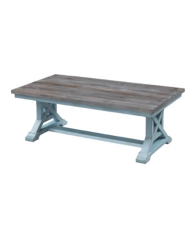 Shop Coast To Coast Bar Harbor Cocktail Table In Blue
