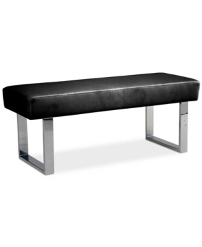 Shop Armen Living Amanda Bench In Black