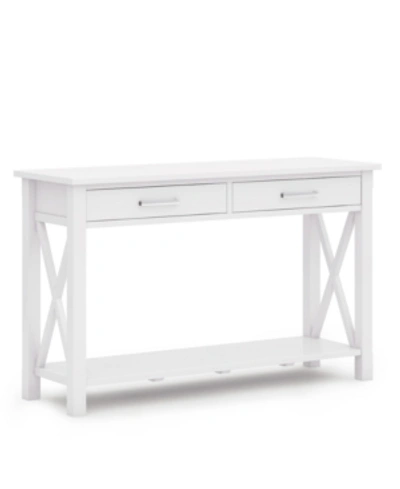 Shop Simpli Home Kitchener Solid Wood Console Sofa Table In White