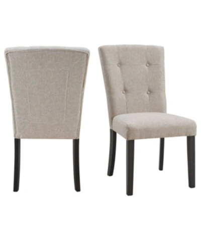 Shop Picket House Furnishings Landon Tufted Chair Set In Gray