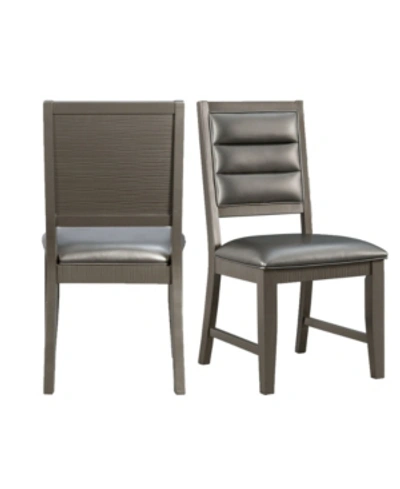 Shop Picket House Furnishings Aria Standard Height Side Chair Set In Gray