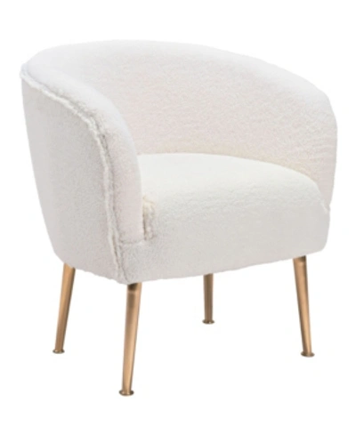 Shop Zuo Sherpa Accent Chair In Beige