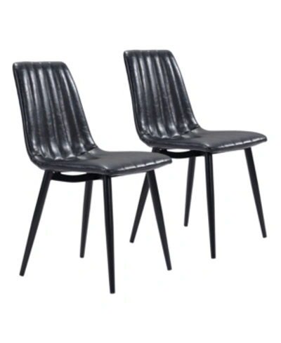 Shop Zuo Dolce Dining Chair, Set Of 2 In Black