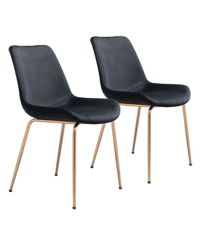 Shop Zuo Tony Dining Chair, Set Of 2 In Black