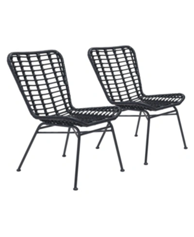 Shop Zuo Lorena Dining Chair, Set Of 2 In Black