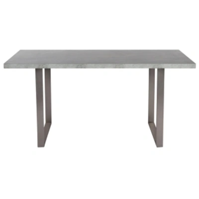 Shop Armen Living Fenton Contemporary Dining Table: With Cement Gray Top In Grey