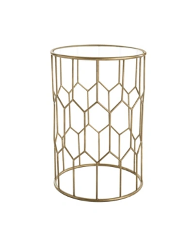 Shop Adore Decor Harper Side Table In Gold