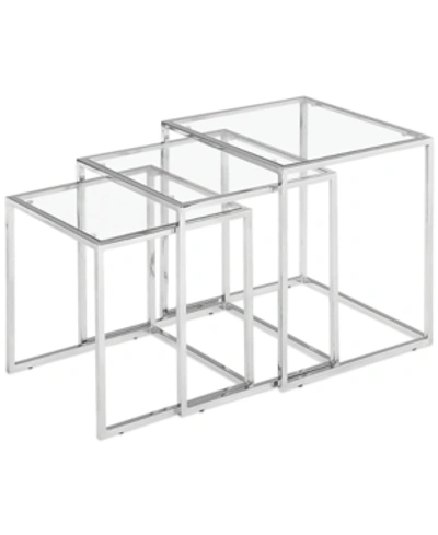 Shop Zuo Pasos Nesting Tables Set In Silver