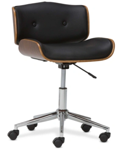 Shop Simpli Home Amorie Office Chair In Black