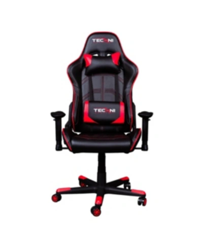 Rta Products Techni Sport Ts-4900 Ergonomic Video Gaming Chair In Red