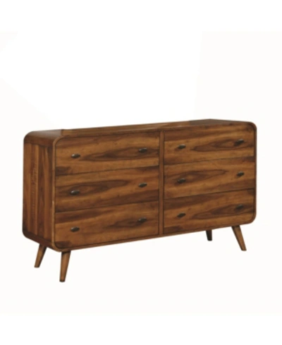 Shop Coaster Home Furnishings Robyn 6-drawer Dresser In Brown