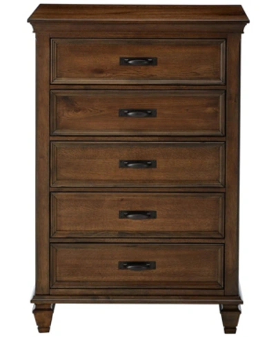 Shop Coaster Home Furnishings Franco 5-drawer Chest In Brown