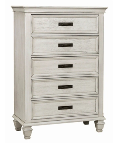 Shop Coaster Home Furnishings Franco 5-drawer Chest In White