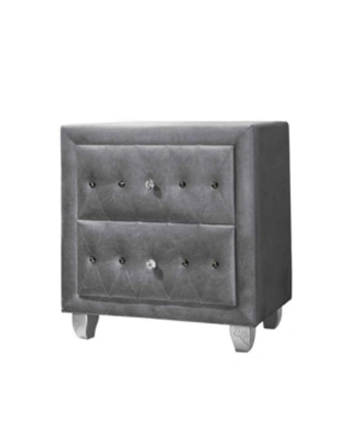Shop Coaster Home Furnishings Deanna Upholstered 2-drawer Nightstand In Grey