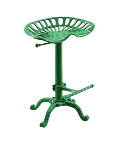 Shop Carolina Classics Kefton Tractor Stool In Green