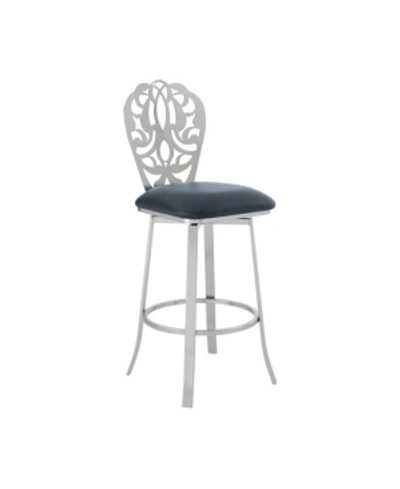 Armen Living Cherie Counter Stool In Grey
