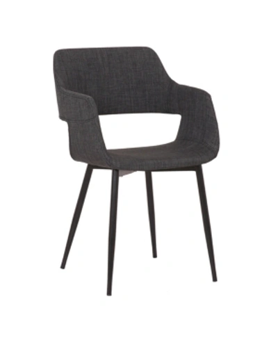 Shop Armen Living Ariana Dining Chair In Charcoal