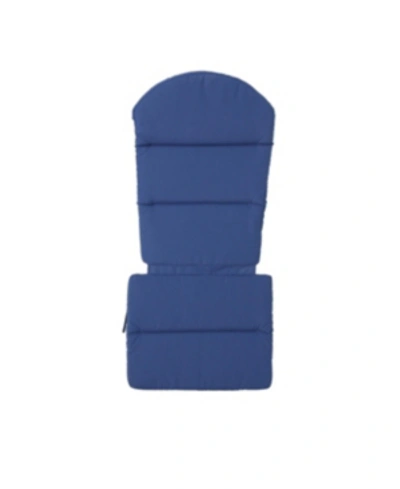 Shop Noble House Malibu Outdoor Adirondack Cushions (set Of 2) In Navy Blue
