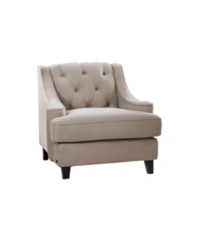 Shop Abbyson Living Virginia Arm Chair In Beige