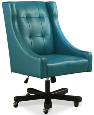 Shop Abbyson Living Sheryl Office Chair In Turquoise