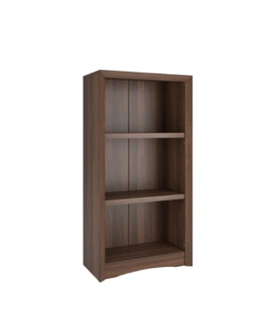 Shop Corliving Quadra 47" Bookcase In Walnut