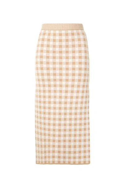 Shop Altuzarra 'billie' Knit Skirt In Brown