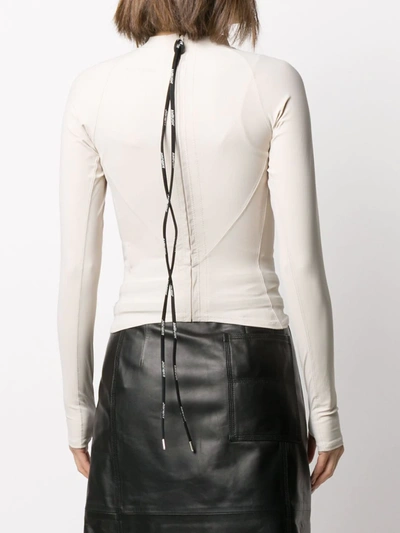 Ambush Rear Zip Fastening Top In Neutrals