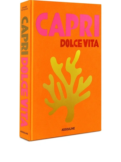 Shop Assouline Capri Dolce Vita Coffee Table Book In Orange