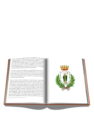 Shop Assouline Capri Dolce Vita Coffee Table Book In Orange