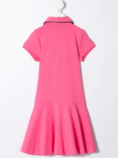 Shop Aigner Logo Polo Dress In Pink