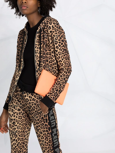 Shop Philipp Plein Leopard-print Tracksuit In Brown