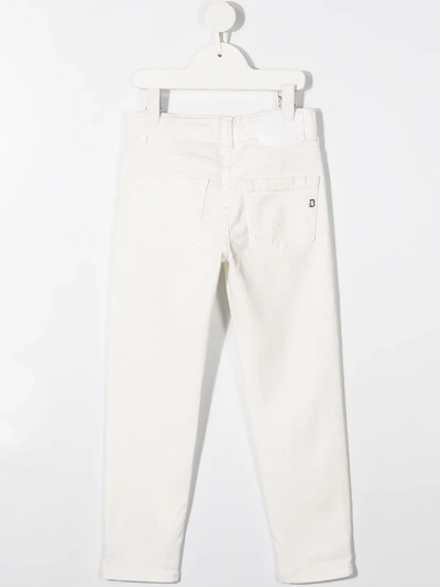 Shop Dondup Mid-rise Jeans In White