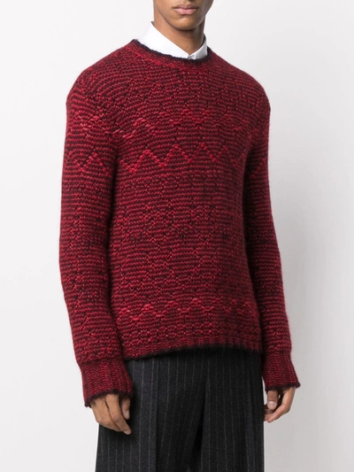 Shop Stella Mccartney Crew Neck Jumper In Red