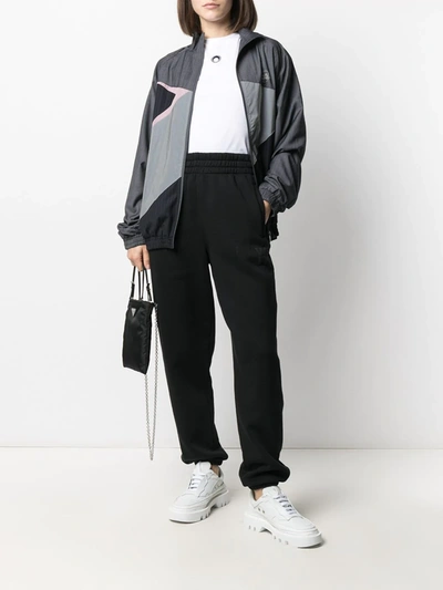 Shop Daily Paper Colour-block Track Jacket In Grey