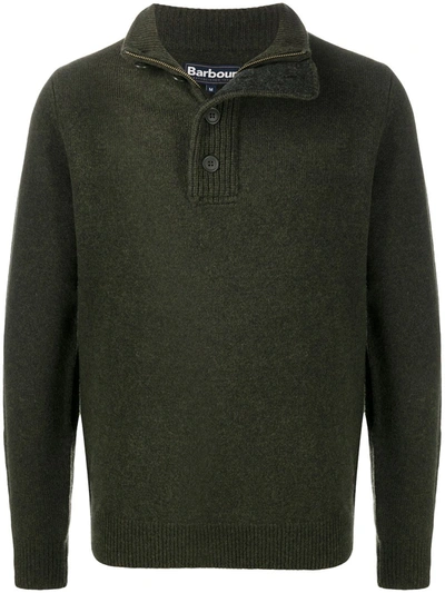 Shop Barbour High-neck Sweater In Green