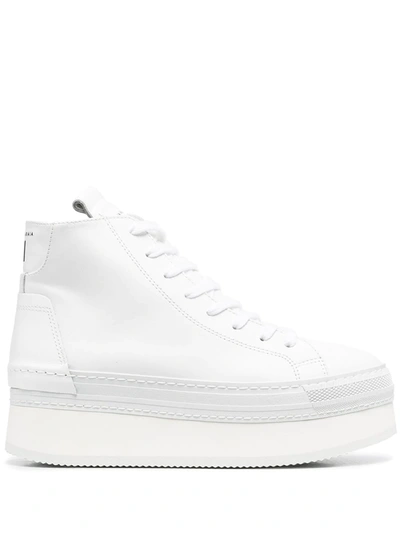 Shop Cinzia Araia Platform High-top Sneakers In White