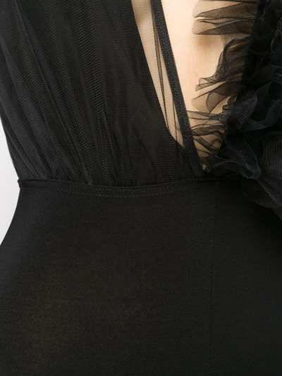 Shop Alchemy Asymmetric Body-con Fit Jumpsuit In Black
