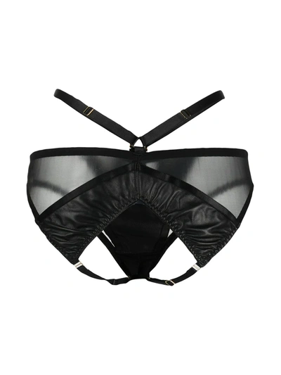 Something Wicked Mia Ouvert Briefs In Black