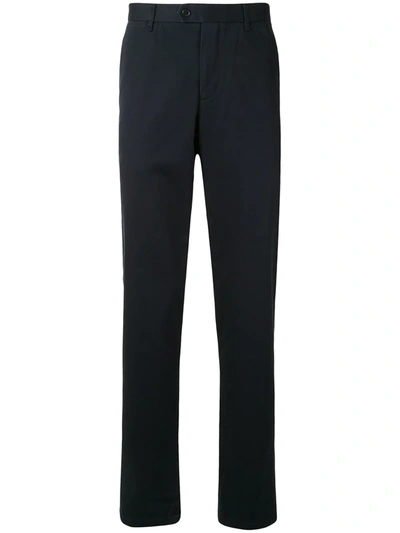 Shop D'urban Mid-rise Straight Chinos In Blue