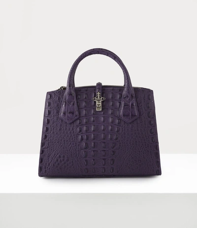 Shop Vivienne Westwood Sofia Medium Handbag Purple