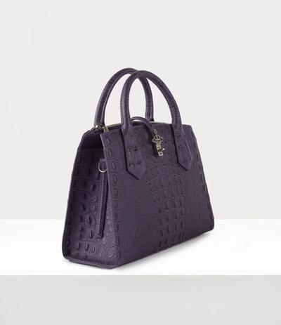 Shop Vivienne Westwood Sofia Medium Handbag Purple