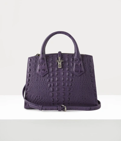 Shop Vivienne Westwood Sofia Medium Handbag Purple