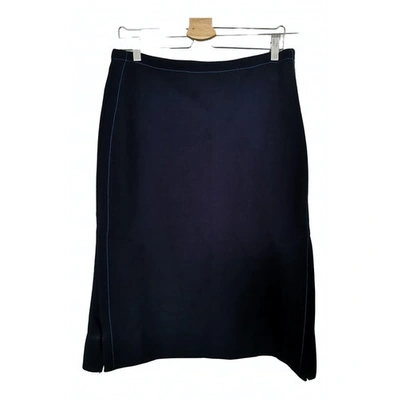 Pre-owned Marni Blue Wool Skirt