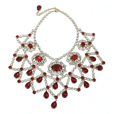 Pre-owned Dolce & Gabbana Crystal Necklace In Multicolour