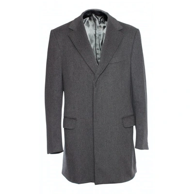 Pre-owned Gucci Grey Wool Coat